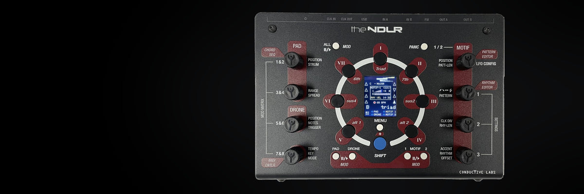 The NDLR MIDI chord, arp and pattern generator