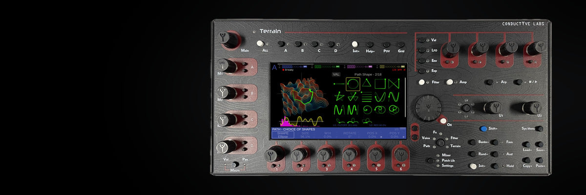 Terrain Synth multi-timbral polyphonic synthesizer