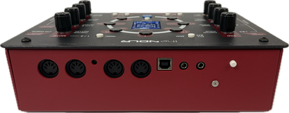 The NDLR Rev2 rear panel jacks