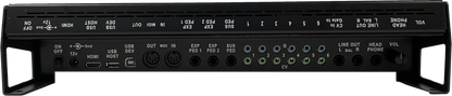 Terrain Synth rear panel: power, HDMI, USB, MIDI, pedal, CV/gate and audio jacks