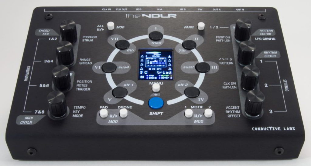 The NDLR Four Part Polyphonic Sequenced MIDI Arpeggiator